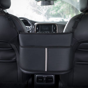 Car Leather Storage Bag Seat Middle Handbag Holder Interior Organizers Multifunction Car Stowing Tidying Back Storage Pocket