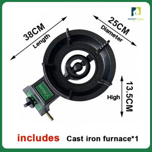 Heavy Duty Burner Gas Stove Automatic Ignition Single Cast Iron Kalan Burner High Pressure Gas Stove Fast Cooking