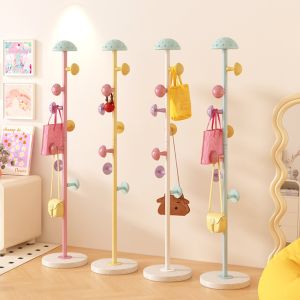 NOONOR Colorful Child Hanging Stand Easy Assemble StandingMushrooms Coat Rack Fun Cartoon Baby Hanger Closet Storage