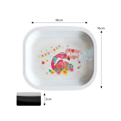 Rectangle Shape Baby Plate for Toddler