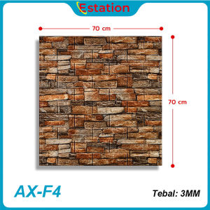 Estation - Wallpaper Dinding 3D bata / wallpaper 3D Foam 77x70cm teban 4.5mm High Quality
