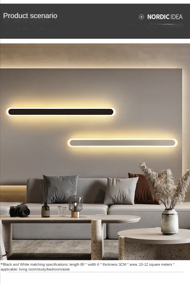 Nordic modern minimalist bedroom bedside wall lamp creative