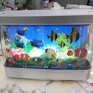 Aquarium Ikan Listrik Simulasi Lampu Aquarium Aquascape Dekorasi Ornamen Ruang Tamu