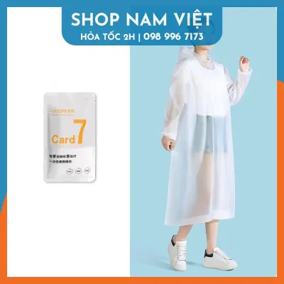 Áo Mưa Mặc Một Lần Có Nón Loại Tốt Dai Khó Rách