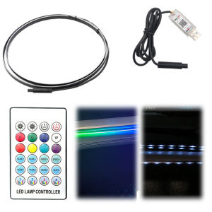 【HOSPORT】 110cm Interior Decoration Lamp Strips 64 Color RGB Center Console Lighting