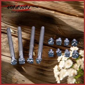 [minnan] 12Pcs Leather Craft Stamping Tools Kit Zodiac Constellation Prints Punch For Diy Leather Decor Making Accessories