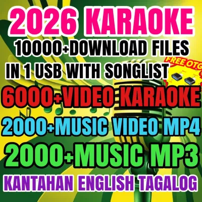 WITH SONG LIST KANTAHAN VIDEOKE + MUSIC SONGS 10000+SONGS FREE OTG Adapter for CP PLUG AND PLAY TO SPEAKER