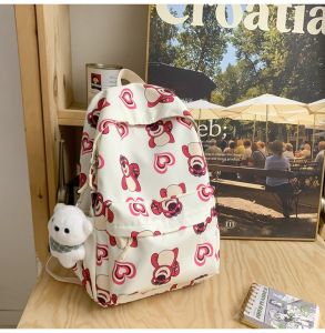 Tas Ransel Import Lotso Backpack Ransel Lotso Kualitas Premium School Bag Tebal Tas Viral Lotso - SKB16A