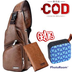 tas selempang cowok kulit tahan air/ tas soren distro pria/ tas cowok selempang terbaru 2022 viral/ kantong selendang cowok/ tas wes bag pria terbaru/ tas slempang laki2 terbaru