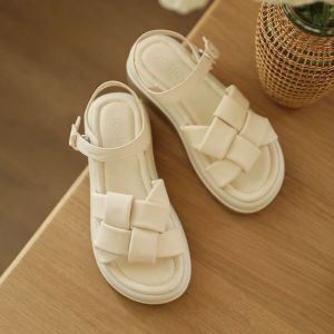 [Free Shipping] New WomenS Summer Sandals Featuring A Soft Sole Lightweight Design Versatile Style Thick Platform For Added Height And An Open-Toe Design Perfect For The Beach And In A Roman Style