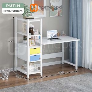 Homedoki Meja Komputer Minimalis/Meja belajar/Meja kerja/ Meja Gaming/Meja Kantor