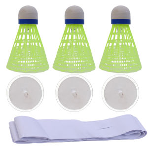 Luminous Single Badminton Trainers Stretch Professional Badminton Machine Robot Racket Training Sport Self-study Practice Training Accessories