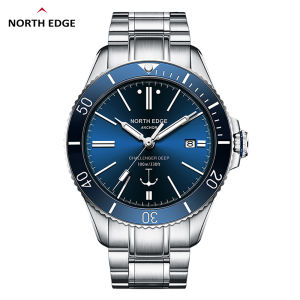 NORTH EDGE ANCHOR Mens Watch Mechanical Watch Sapphire Mirror 316L Stainless Steel Body 100M Waterproof