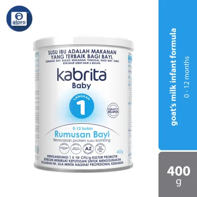 Kabrita Baby Goats Milk Infant Formula Step 1 (0-12 Months) 400g | Goat’s Milk Protein Based Formula