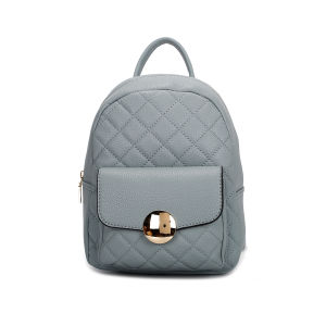 Beg Galas Mini Wanita Rekaan Fesyen Kulit Kotak-kotak Comel Sesuai untuk Perjalanan Kerja Membeli-belah Termasuk Rantai Kunci Percuma