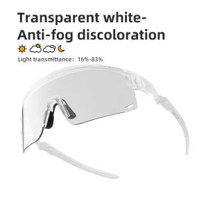 ROCKBROS แว่นตากันแดดขี่จักรยานแว่นตา Anti-UV400 Photochromic จักรยานแผ่นรองจมูกที่ถอดออกได้ MTB ที่บังจักรยานเสือหมอบกลางแจ้งกรอบสายตาสั้น