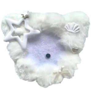 58mm Cartoon Holder 58mm Olush Cats Ear Carring Case For Women And Collectors Backpacks Handbag Accessories