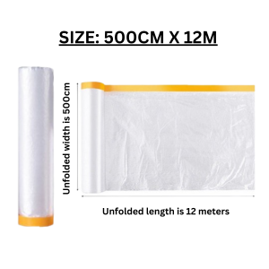 Masking Cover Film Painting Protection Covering Plastic Sheet for Paint Spraying Dust Cover