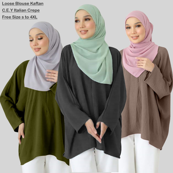 Mini Kaftan Baju Kelwar Ironless Fit S to 3XL / Free Size Blouse Kaftan / Italian Crepe