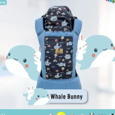 Gendongan Bayi HAPPYKID M-Shape Desain Hewan - Nyaman & Multifungsi Untuk Usia 6-36 Bulan