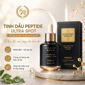 Tinh dầu peptide Ultra Spot - Dung dịch peptide nguyên bản - Khả năng thẩm thấu tốt - Cung cấp hàng rào bảo vệ da - Giúp da mịn màng & minh mảng - Dung tích 30ml