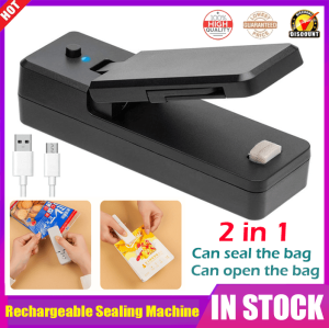 Rechargeable Sealing Machine Portable Household USB Charging Sealing Clip Snack Bag Mini Heat Sealing Machine Plastic Bag Sealer