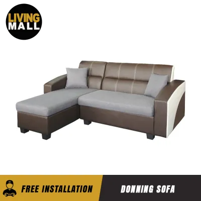 Living Mall Donning Sofa Set Leather 3-Seater.