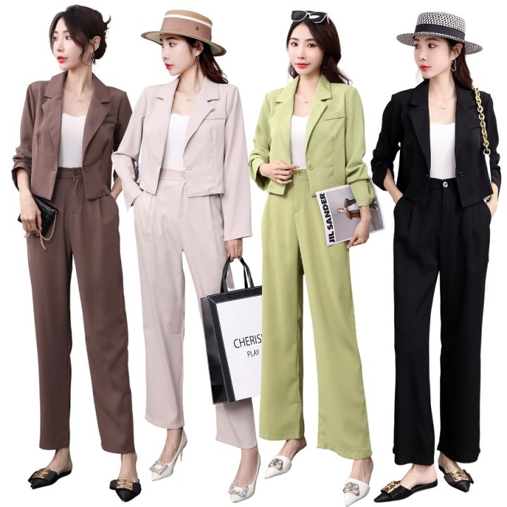 Terno] #0724 Blazer and Trouser Pants for Women S-L Casual and Formal Outfit  office Suit