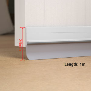 R.E. แถบปิดช่องล่างของประตู แปะข้างประตู กันฝุ่น กันลมออกกันเเมลง ยาว1เมตร door seal