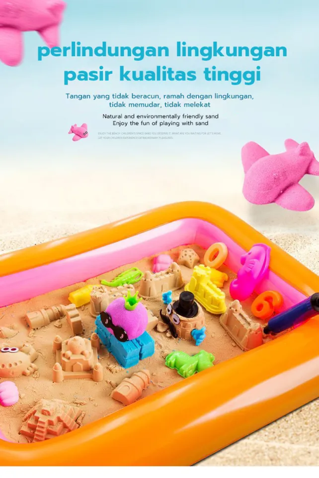 Jual Toylogy Mainan Edukasi Anak Pasir Ajaib Kinetic Sand Refill