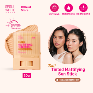 Seoul White Korea Tinted Mattifying Sun Stick 20g SPF50+ PA++++ for All Skin Tones