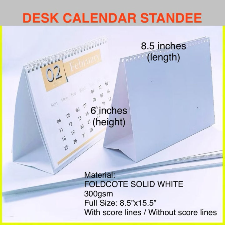 10pcs 25pcs Desk Calendar Standee For A5 Size Foldcote Solid White 10pcs-25pcs-desk-calendar-standee-for-a5-size-foldcote-solid-white