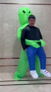 ET-Aliens Inflatable Costume Scary Monster Cosplay for Kids Thanksgiving Christmas Party Festival Stage Children Clothing2026