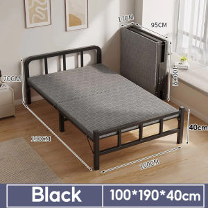 Portable MetalFolding Bed Frame|Single/Double Size Space Saverfor Dormitory Apartment|Free Shipping