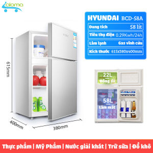 Tủ lạnh mini Hyundai 58L – Nhỏ gọn tiết kiệm điện có ngăn đá riêng | Lựa chọn hoàn hảo cho phòng trọ & văn phòng