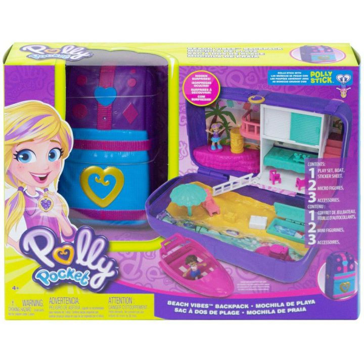 Polly Pocket Beach Vibes Backpack Aksesori Mainan Anak Lazada