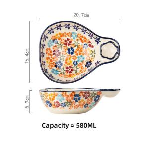 Omk Thổ Nhĩ Kỳ loạt gốm sứ 540ml bát đựng sa lát chia bát với nhúng lưới