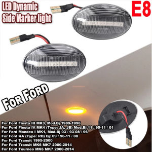Kalynlun Dynamic LED Fender Light Side Marker For Ford Fiesta III IV MK3 MK4 19902000 2001 KA Mondeo I Transit Tourneo lamps turn signal  8J1K4N