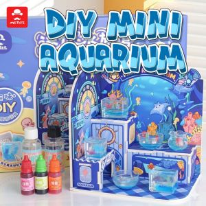 BYJ MR TOYS DIY Mini Aquarium Ocean World Fantasy Water Scene Arts Craft Kit for Kids