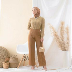 Kulot Scuba Highwaist Kulot Scuba Premium Celana Kulot Wanita