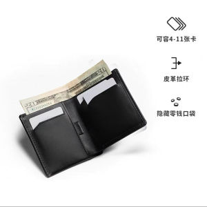 Bellroy Anti-Theft Swiping Leather Wallet Australia Note Sleeve Minimalist Mens Ultra-Thin Short Wallet Leather Card Holder Bag