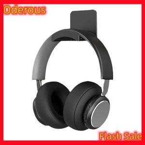 Oderous Wall-mounted Computer Headset Holder Without Punching Headphone Stand Storage Hook Dormitory Desktop Display Rack Storage Rack