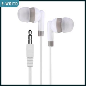 E-WOITD 3.5mm Wired Headphones Sport Earbuds With Bass Stereo Earphones Headset Earphones For Phone Without Mic