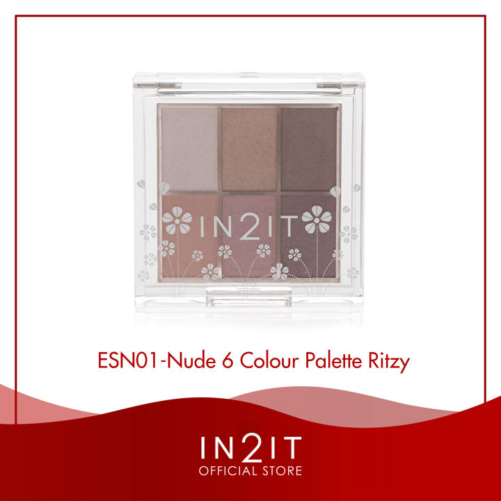 IN2IT Nude 6 Color Palette Eye Shadow Make Up 03ESN Lazada PH