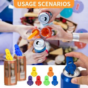 开瓶器 Simple Portable Bottle Opener Reusable Easy Can Opener Sealed Drink Beer Cola Opener Lid Remover Kitchen Supplies Camping Tools