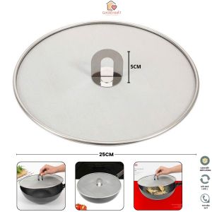 Nắp lưới chắn dầu mỡ đường kính 25CM Dùng đậy thức ăn chống văng dầu An toàn tiện lợi