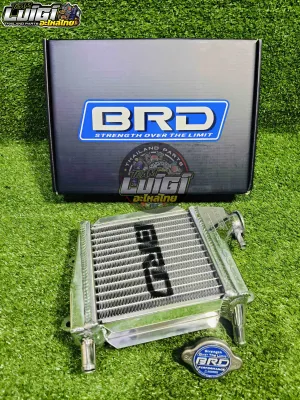 BRD CNC RADIATOR ALLOY 2 ROWS CHROME SUPER COOL W/ CAP YAMAHA NMAX V2 / AEROX V2 MADE IN THAILAND