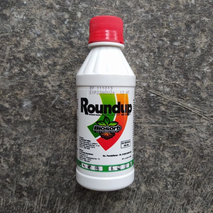 Roundup 486 SL 200 ml Herbisida Obat Semprot Pembasmi Pembunuh Rumput Liar dan Alang Alang atau Rondap Racun Pemberantas Gulma sapu bersih Round Up Murah