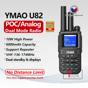 YMAO U82 POC Network Radio 5000KM No Distance Limit Analog U/VHF Dual Mode Global Walkie Talkie 10W 6000mAh Long Standby Two Way Radio