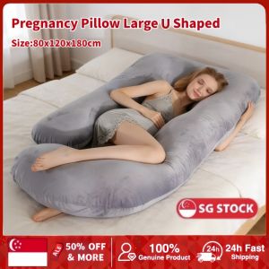 Pregnancy Pillows for Sleeping U Shaped Full Body Maternity Pillow with Removable Cover - Support for Back Legs Belly HIPS for Pregnant Women 57 Inch Pregnancy Pillow for Women Grey